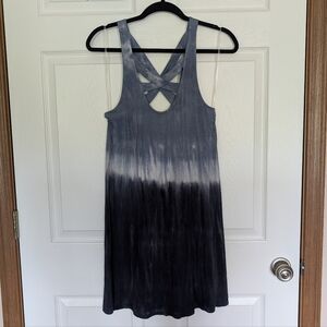American Eagle Outfitters Gray Backless Cut Out Tank Top